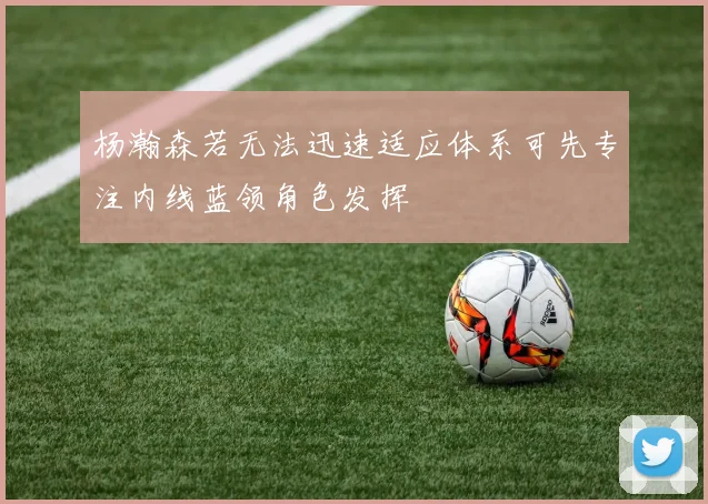 杨瀚森若无法迅速适应体系可先专注内线蓝领角色发挥